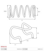 Indítómotor villák rugói - SRS0131