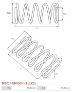 Indítómotor kefetartók rugói - SRS0144(BOSCH)(BULK2)