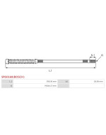 Indítómotor tolórúdak - SRS0160(BOSCH)