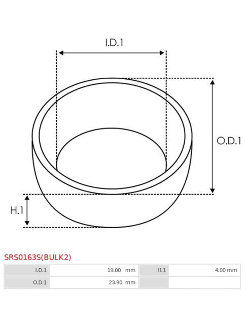 Indítómotor záró karimák - SRS0163S(BULK2)