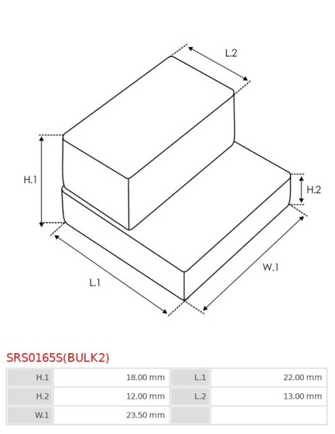 Indítómotor gumi tömítései - SRS0165S(BULK2)