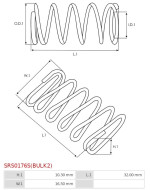 Indítómotor kefetartók rugói - SRS0176S(BULK2)