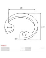 Indítómotor zégergyűrűk - SRS1018