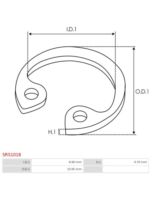 Indítómotor zégergyűrűk - SRS1018