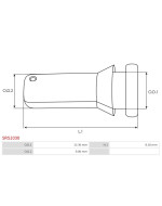 Indítómotor gumi elvezetések - SRS1030