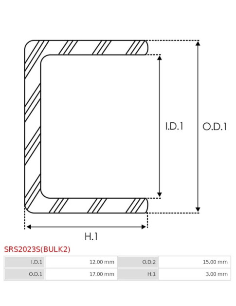 Indítómotor házak védősapkái - SRS2023S(BULK2)