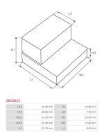 Indítómotor gumi tömítései - SRS3022