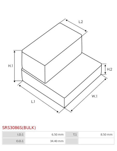 Indítómotor gumi tömítései - SRS3086S(BULK)