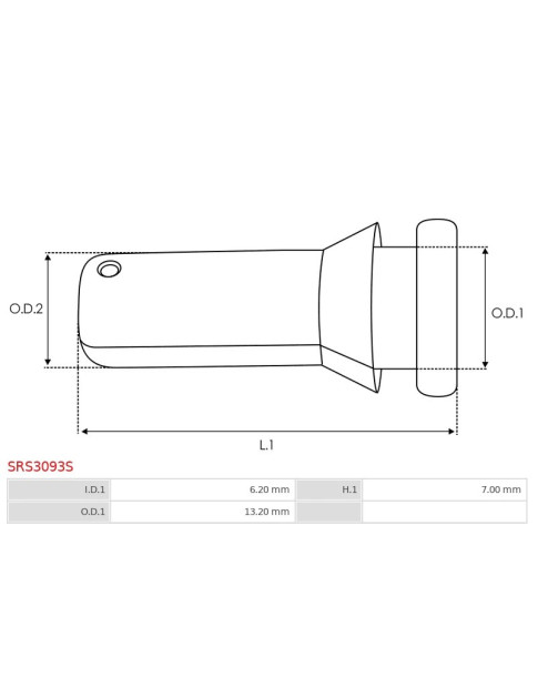 Indítómotor gumi elvezetések - SRS3093S