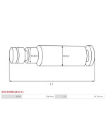 Indítómotor villák tengelyei - SRS3098S(BULK)