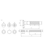 Indítómotor szolenoidok csavarjai - SRS4009(BULK)