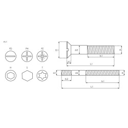 Indítómotor szolenoidok csavarjai - SRS4009(BULK)