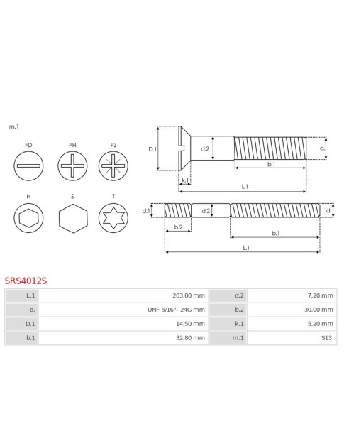 Csavarjai - SRS4012S