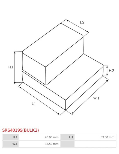 Indítómotor gumi tömítései - SRS4019S(BULK2)