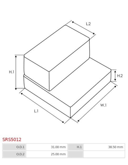 Indítómotor gumi tömítései - SRS5012