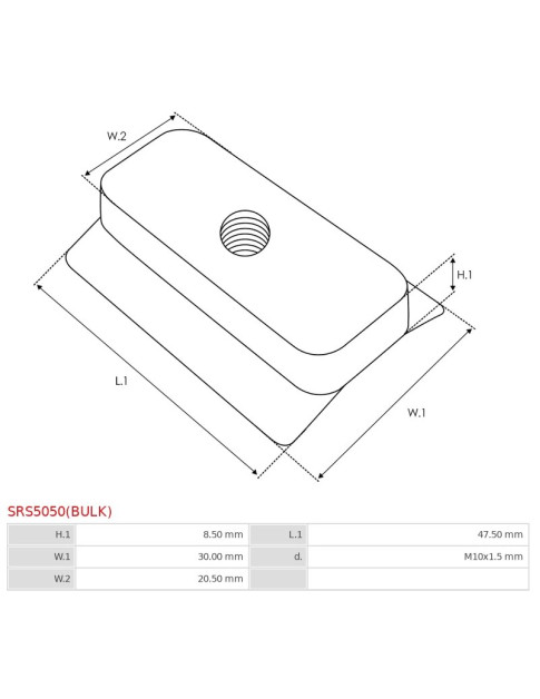 Indítómotor tekercselések rögzítései - SRS5050(BULK)