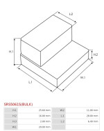 Indítómotor gumi tömítései - SRS5061S(BULK)