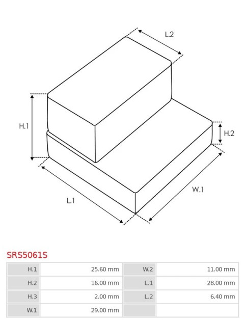 Indítómotor gumi tömítései - SRS5061S