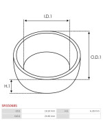 Indítómotor záró karimák - SRS5068S