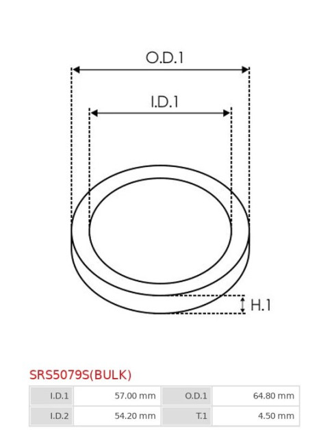 Indítómotor áttételek tömítései - SRS5079S(BULK)
