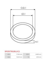 Indítómotor áttételek tömítései - SRS5079S(BULK2)