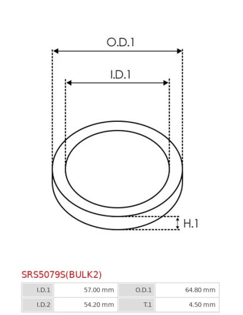 Indítómotor áttételek tömítései - SRS5079S(BULK2)