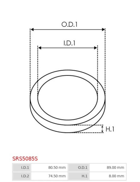 Indítómotor áttételek tömítései - SRS5085S