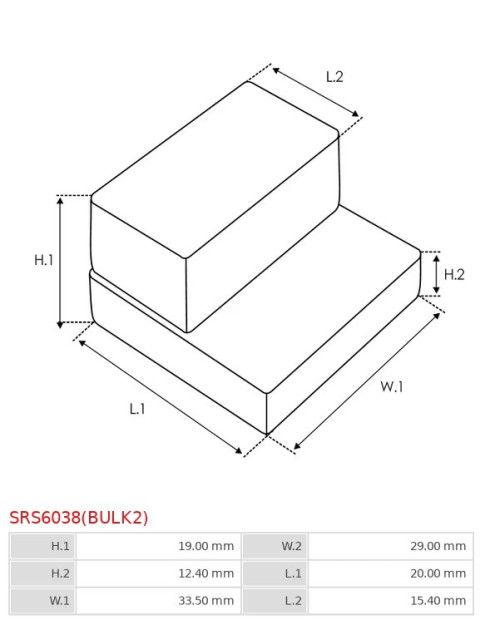 Indítómotor gumi tömítései - SRS6038(BULK2)