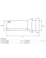 Indítómotor gumi elvezetések - SRS6059S