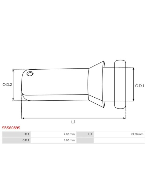 Indítómotor gumi elvezetések - SRS6089S