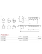 Csavarjai - SRS9059S(BULK)