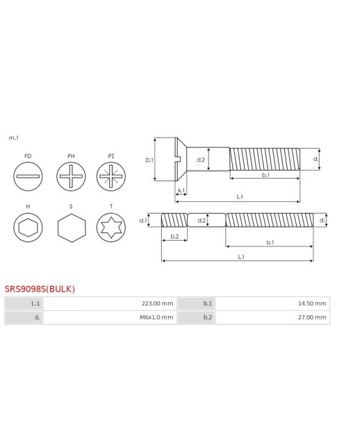 Csavarjai - SRS9098S(BULK)