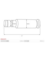 Indítómotor villák tengelyei - SRS9107S