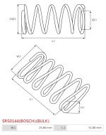 Indítómotor kefetartók rugói - SRS0144(BOSCH)(BULK)