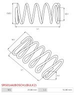 Indítómotor kefetartók rugói - SRS0144(BOSCH)(BULK2)