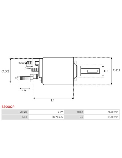 Indítómotor szolenoidok - SS0002P