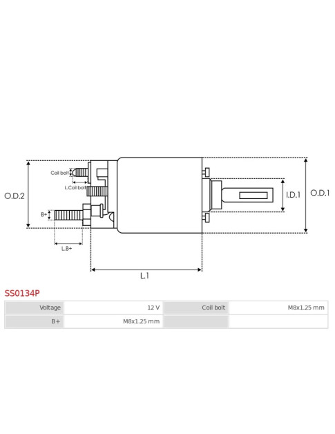 Indítómotor szolenoidok - SS0134P