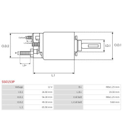 Indítómotor szolenoidok - SS0153P