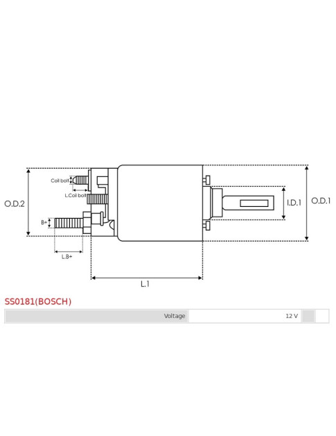 Indítómotor szolenoidok - SS0181(BOSCH)