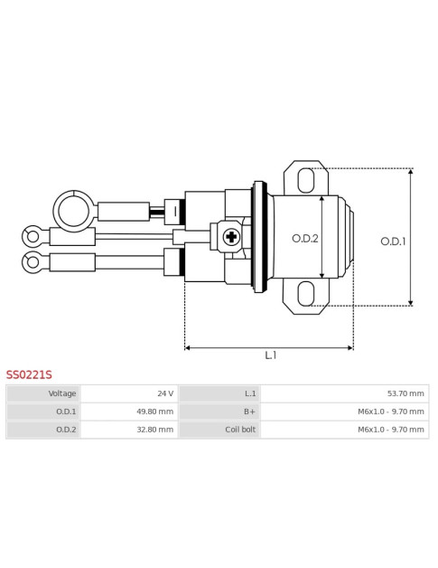 Indítómotor relék - SS0221S