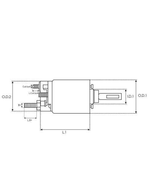 Indítómotor szolenoidok - SS0355(BOSCH)