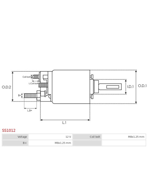 Indítómotor szolenoidok - SS1012