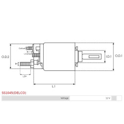 Indítómotor szolenoidok - SS1045(DELCO)