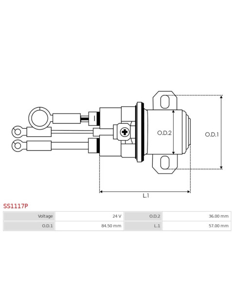 Indítómotor relék - SS1117P