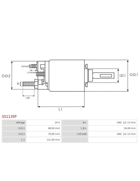 Indítómotor szolenoidok - SS1135P