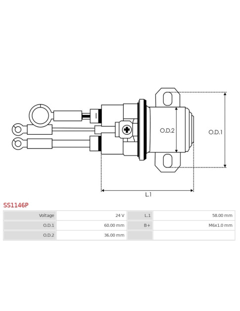 Indítómotor relék - SS1146P