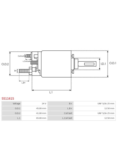 Indítómotor szolenoidok - SS1161S