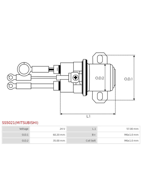 Indítómotor relék - SS5021(MITSUBISHI)