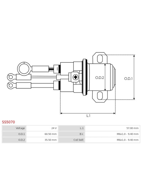 Indítómotor relék - SS5070