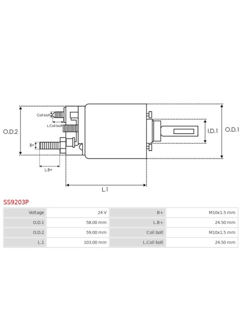 Indítómotor szolenoidok - SS9203P